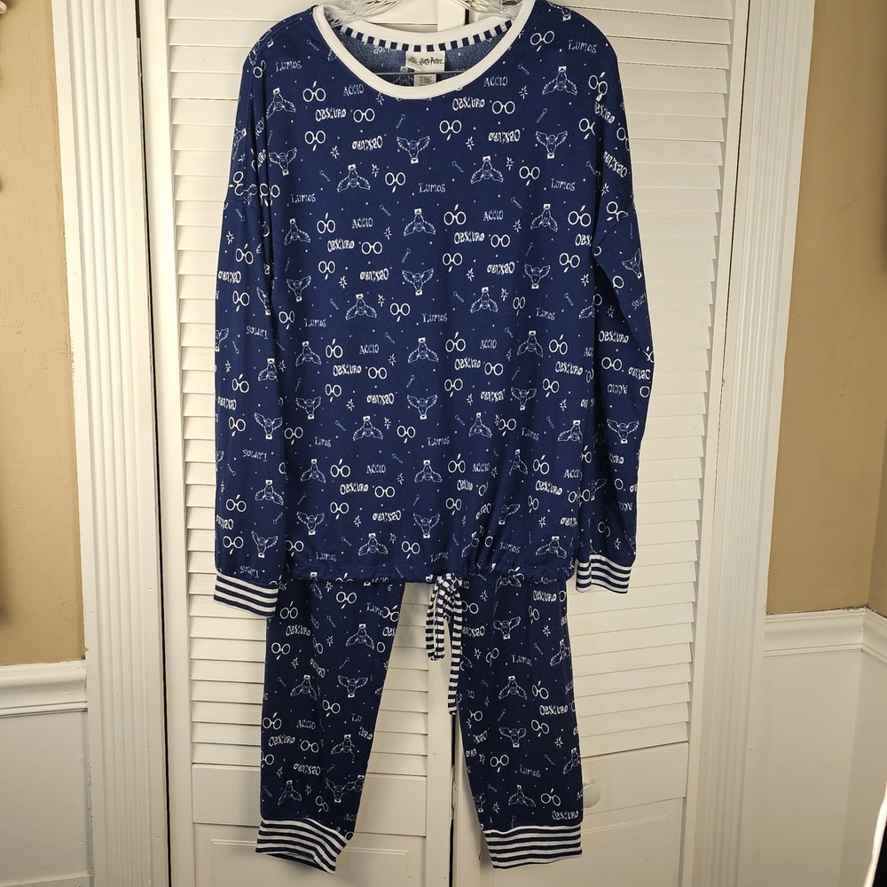 Wizarding World‎ Of Harry Potter Womens Navy Pajamas Medium